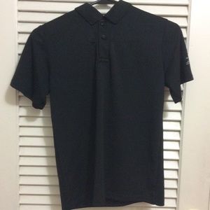 Black polo shirt